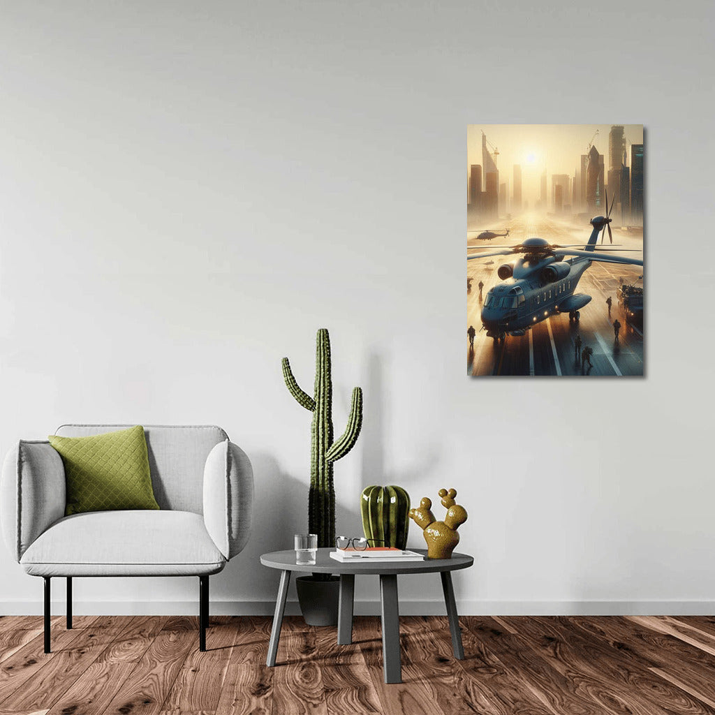 Marine Helicopters at Dawn: City Port Adventures