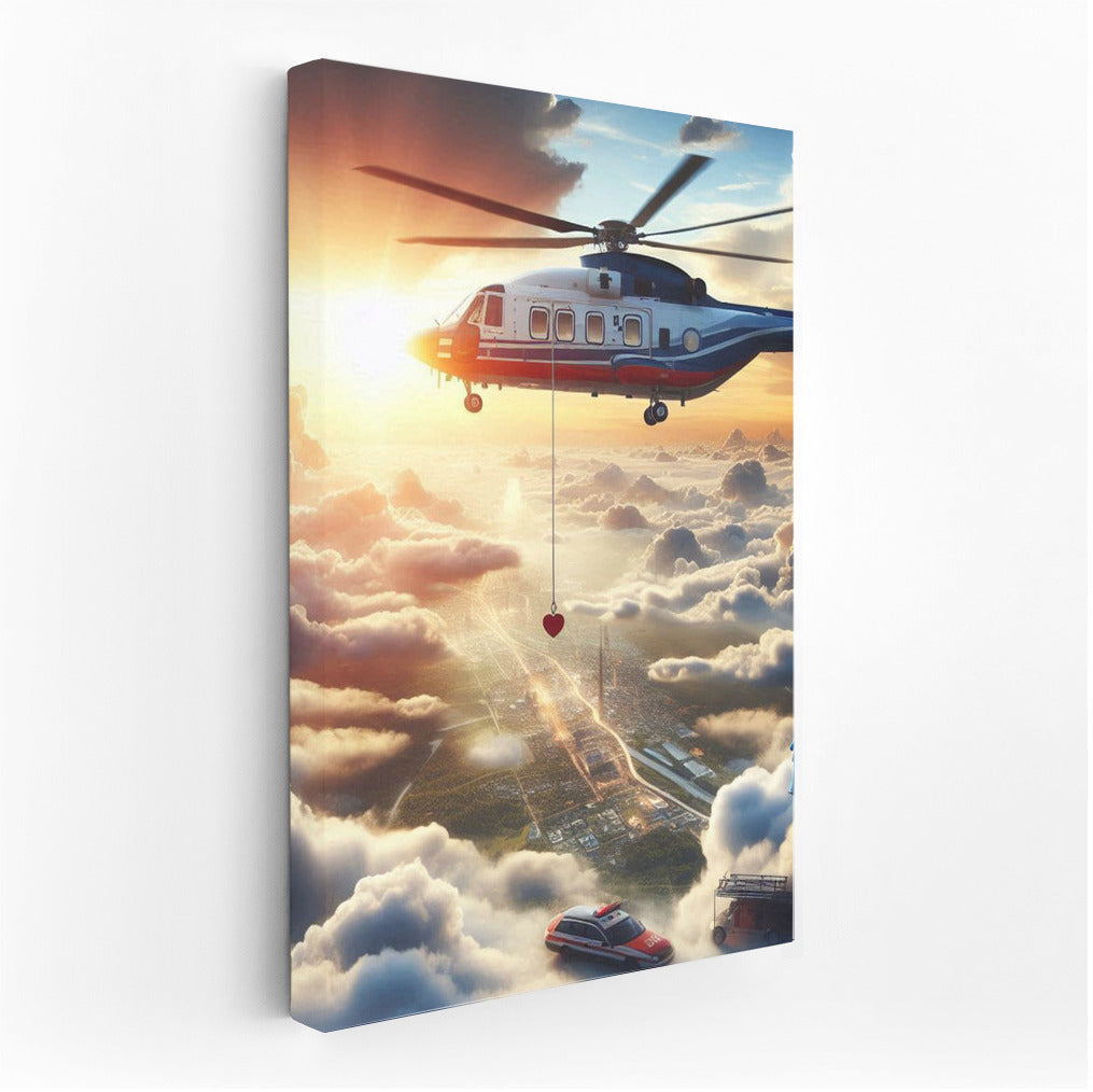 Sunset of Hope: Helicopter Medical Evacuation in the Clouds