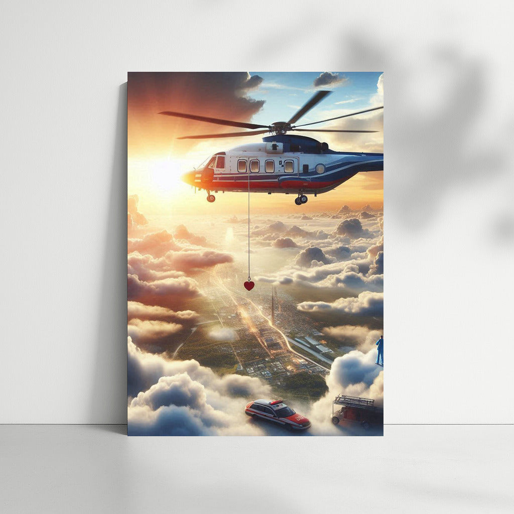 Sunset of Hope: Helicopter Medical Evacuation in the Clouds