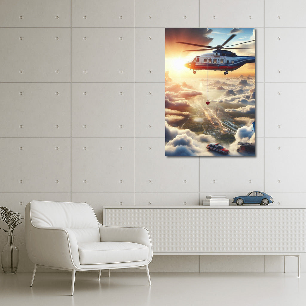 Sunset of Hope: Helicopter Medical Evacuation in the Clouds