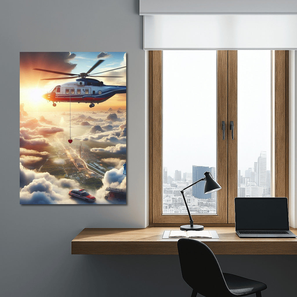 Sunset of Hope: Helicopter Medical Evacuation in the Clouds