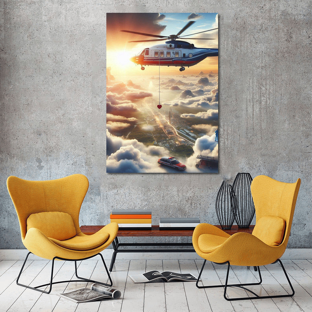 Sunset of Hope: Helicopter Medical Evacuation in the Clouds
