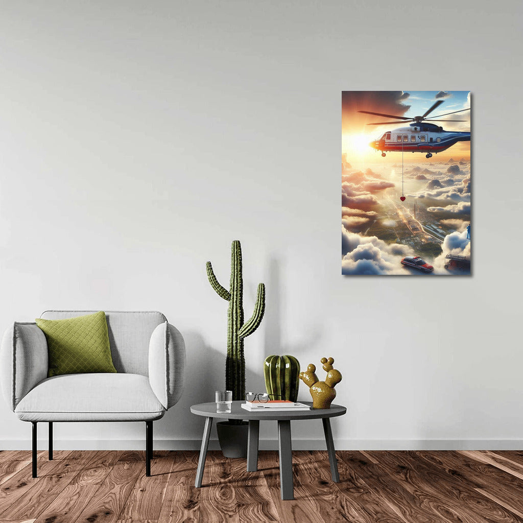 Sunset of Hope: Helicopter Medical Evacuation in the Clouds