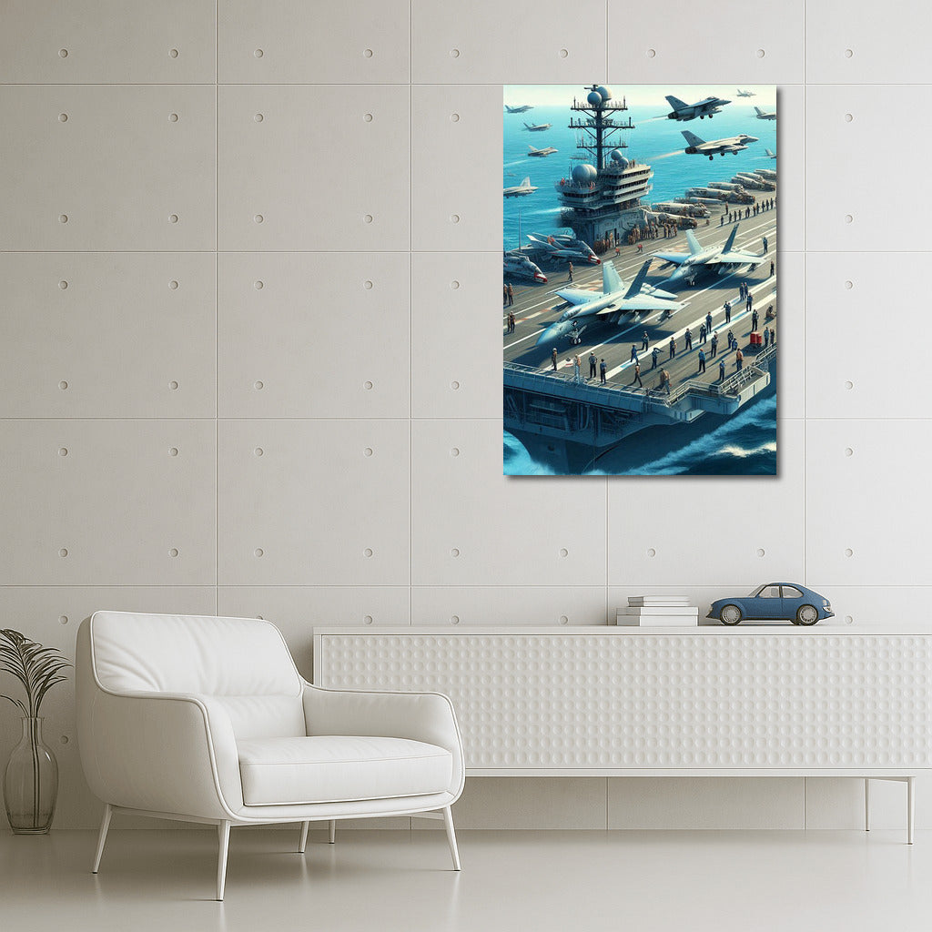 Steel Wings Over the Ocean: Military Aircraft and Aircraft Carrier