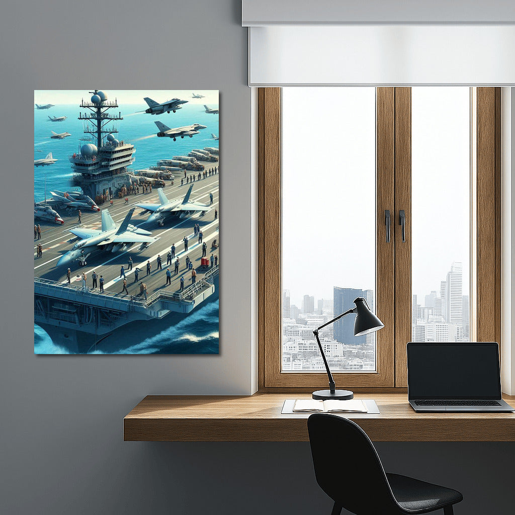 Steel Wings Over the Ocean: Military Aircraft and Aircraft Carrier
