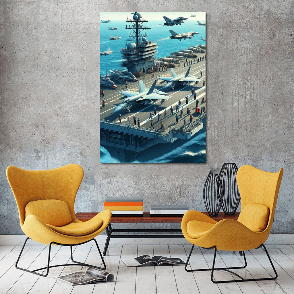 Steel Wings Over the Ocean: Military Aircraft and Aircraft Carrier