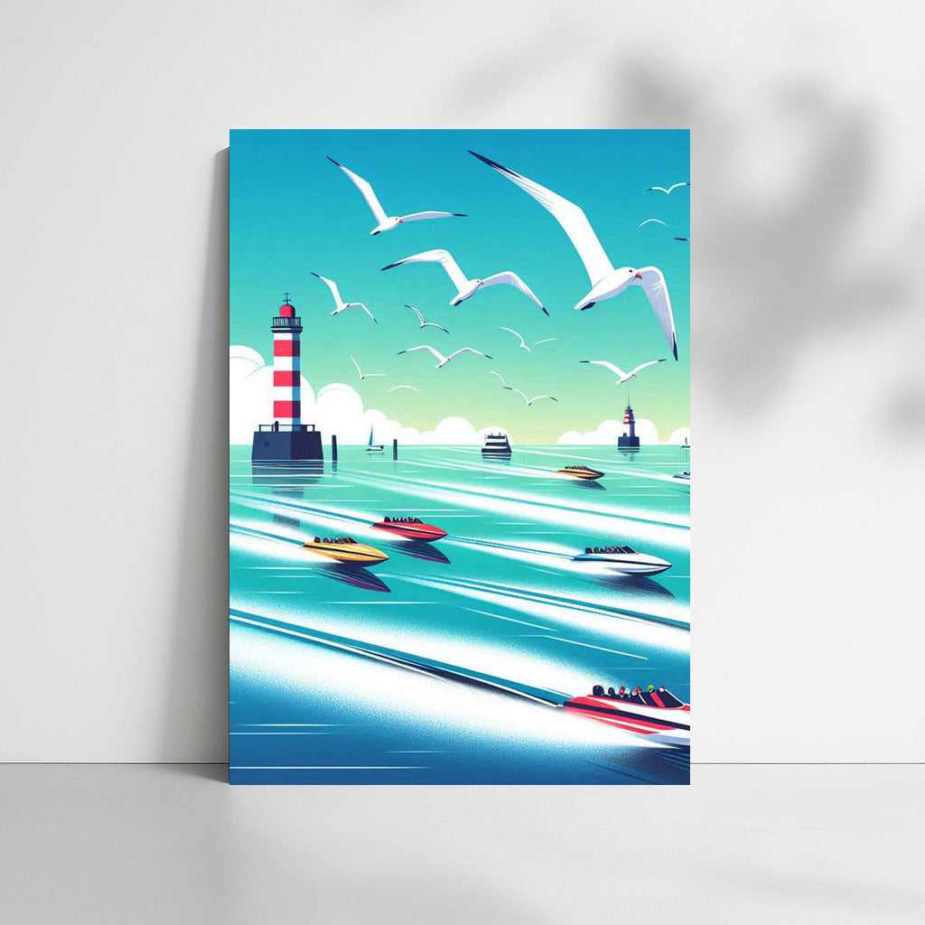 Sea Freedom: Boats at the Lighthouse