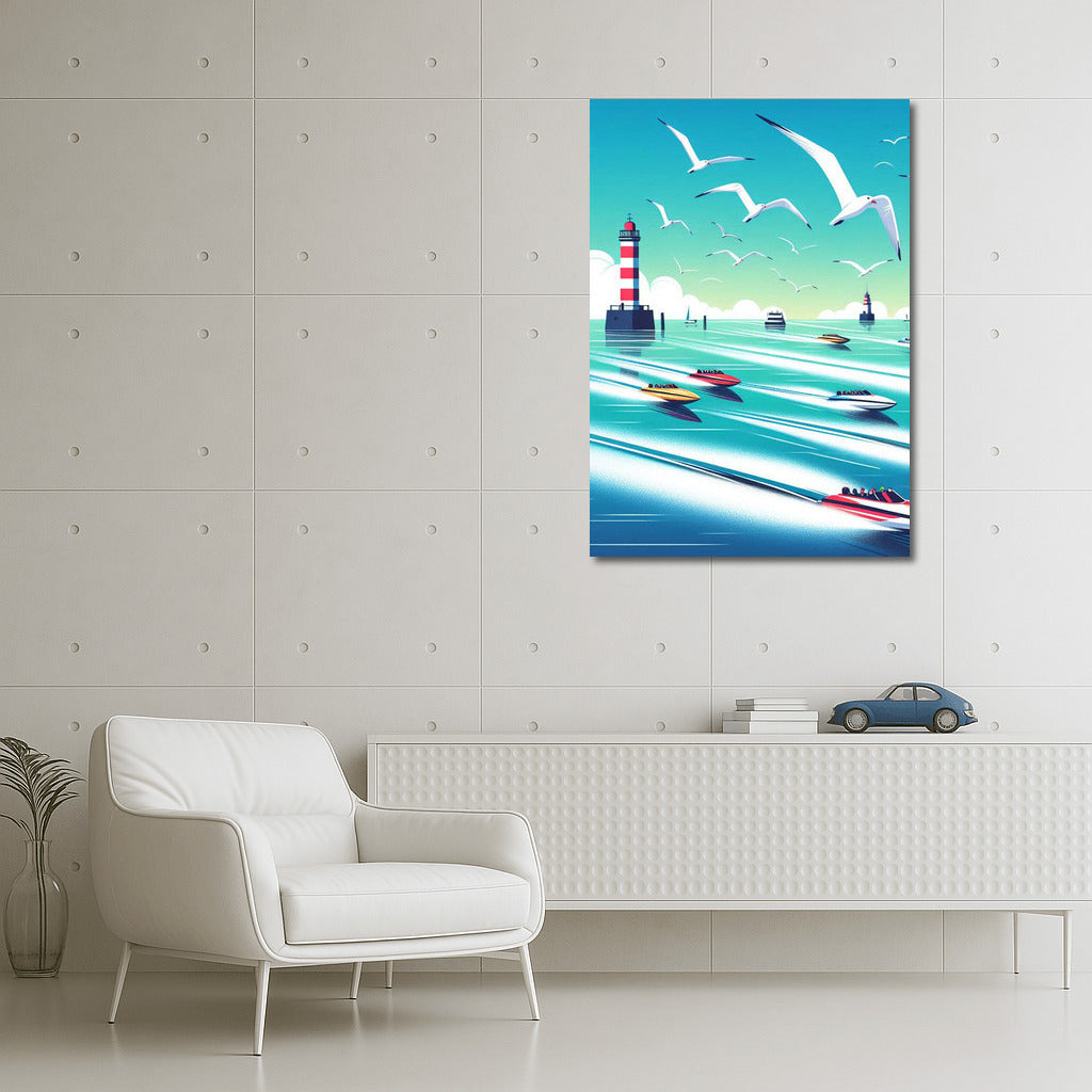 Sea Freedom: Boats at the Lighthouse