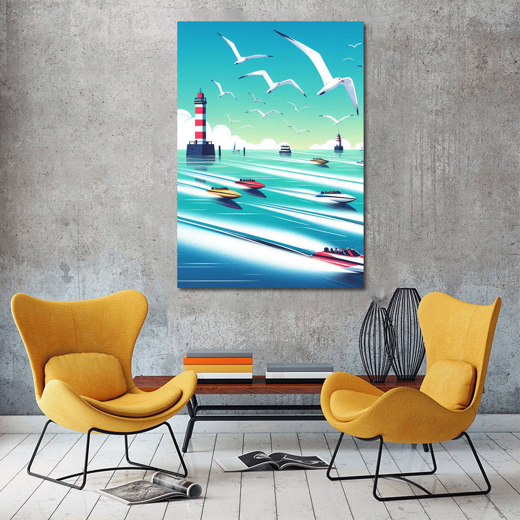 Sea Freedom: Boats at the Lighthouse