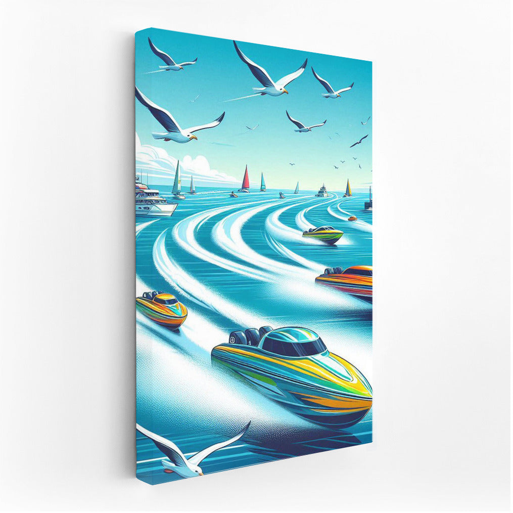 Motorboats in the Raging Ocean: Motorboats Sea 2