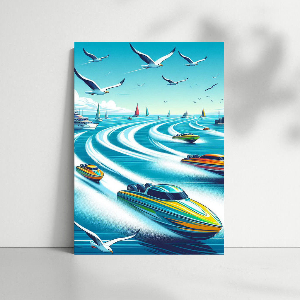 Motorboats in the Raging Ocean: Motorboats Sea 2