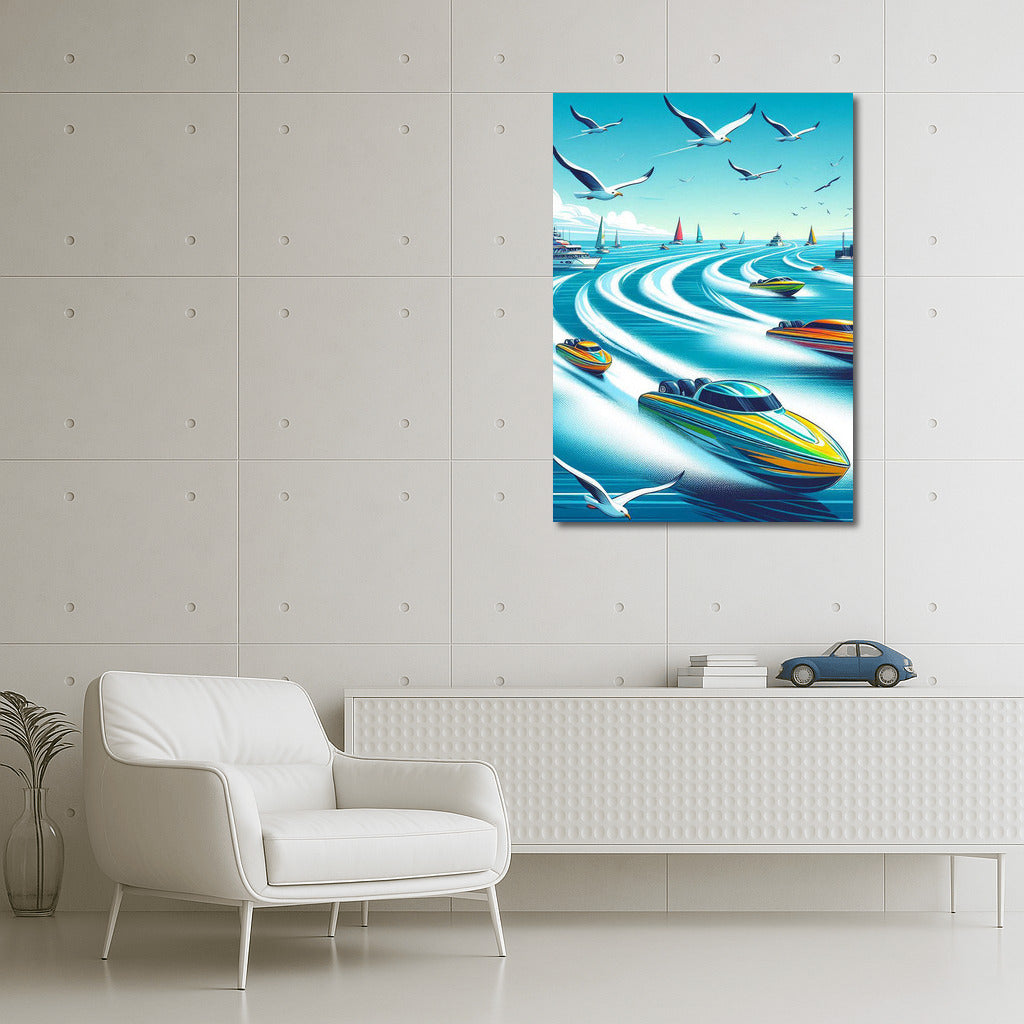 Motorboats in the Raging Ocean: Motorboats Sea 2