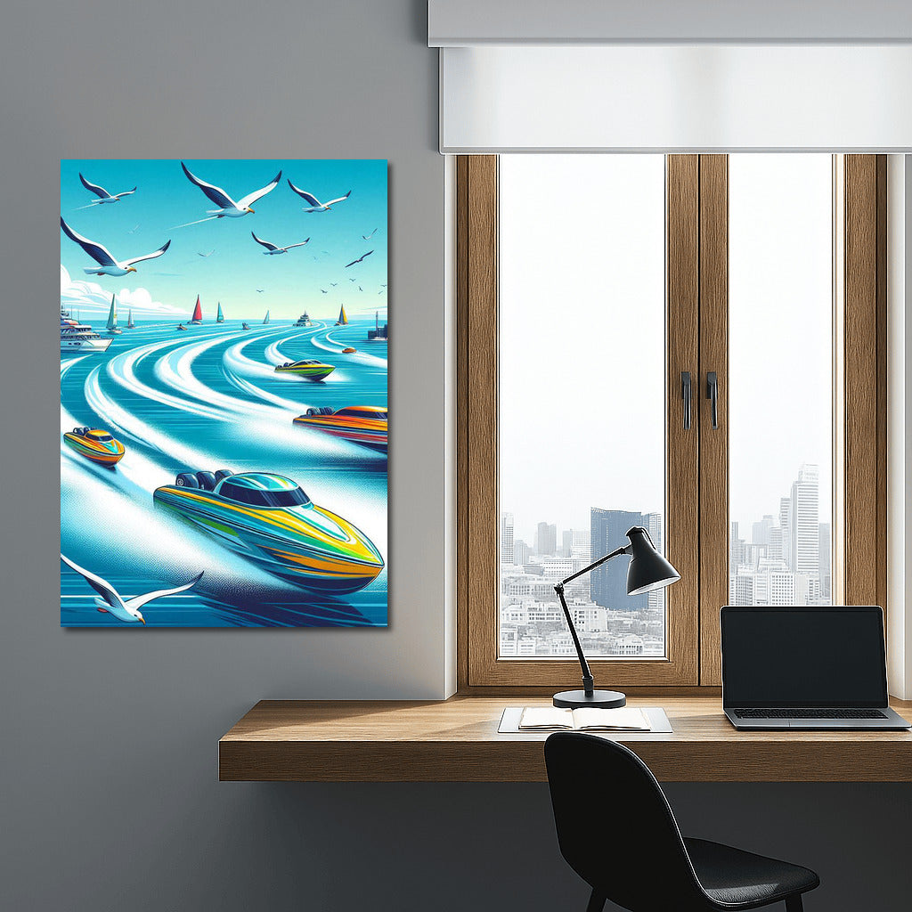 Motorboats in the Raging Ocean: Motorboats Sea 2