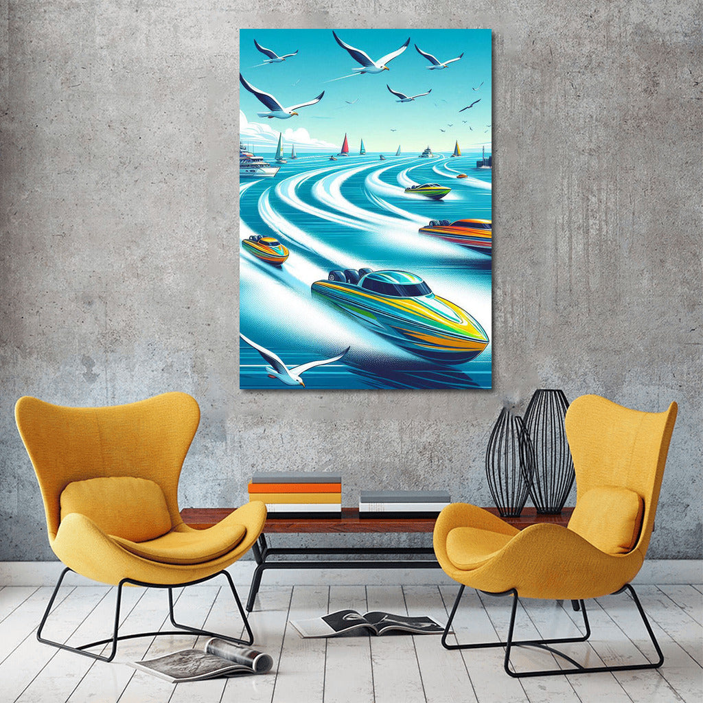 Motorboats in the Raging Ocean: Motorboats Sea 2