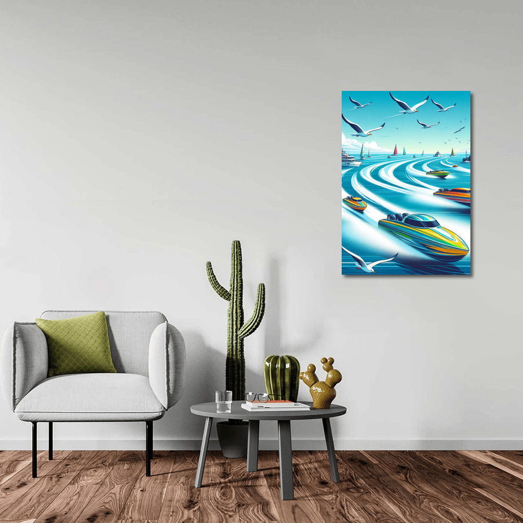 Motorboats in the Raging Ocean: Motorboats Sea 2