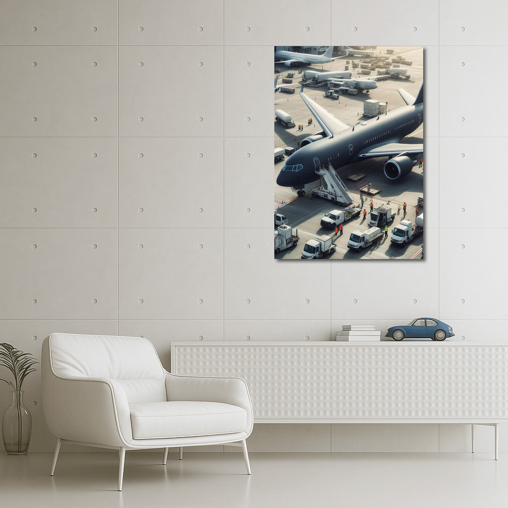 Elegant Scout: Airplane at the Airfield for Aviation Enthusiasts