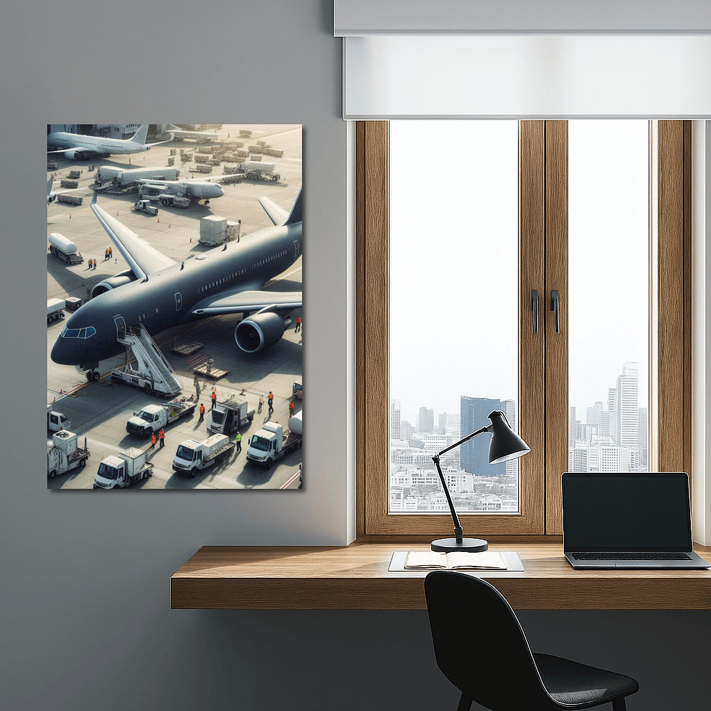 Elegant Scout: Airplane at the Airfield for Aviation Enthusiasts