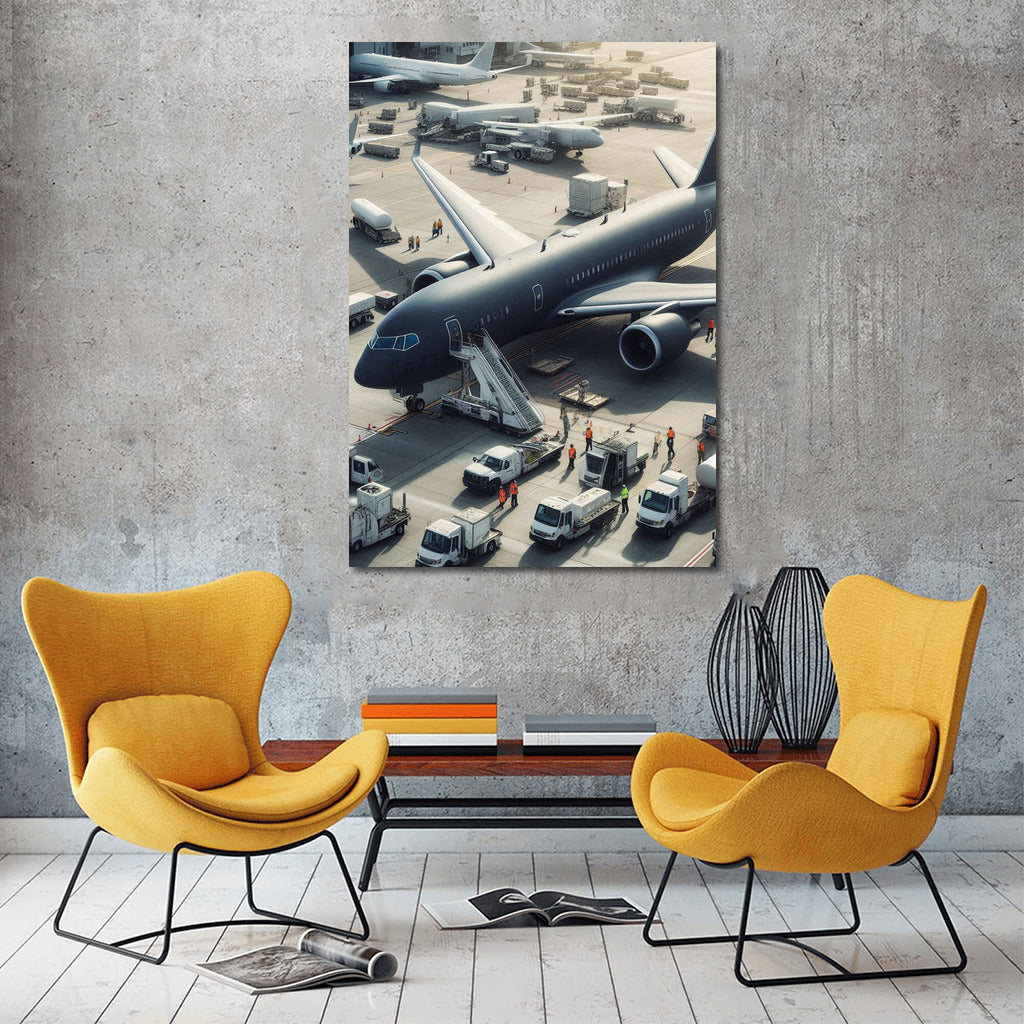 Elegant Scout: Airplane at the Airfield for Aviation Enthusiasts