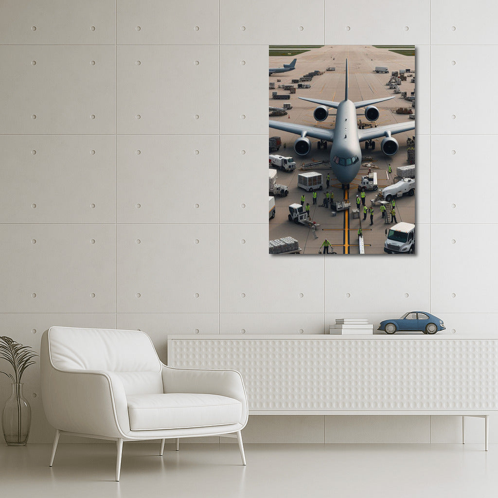 Reconnaissance Aircraft at the Airfield: Live Training for Aviation Fans