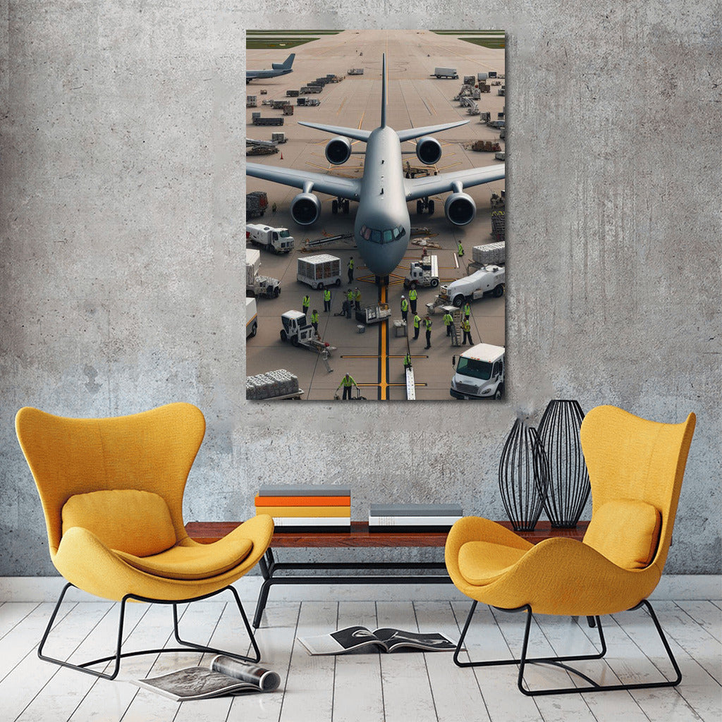 Reconnaissance Aircraft at the Airfield: Live Training for Aviation Fans