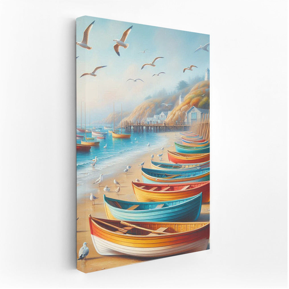 Bright Boats by the Sea: Peace and Picturesqueness