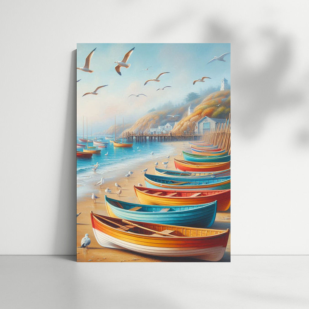 Bright Boats by the Sea: Peace and Picturesqueness