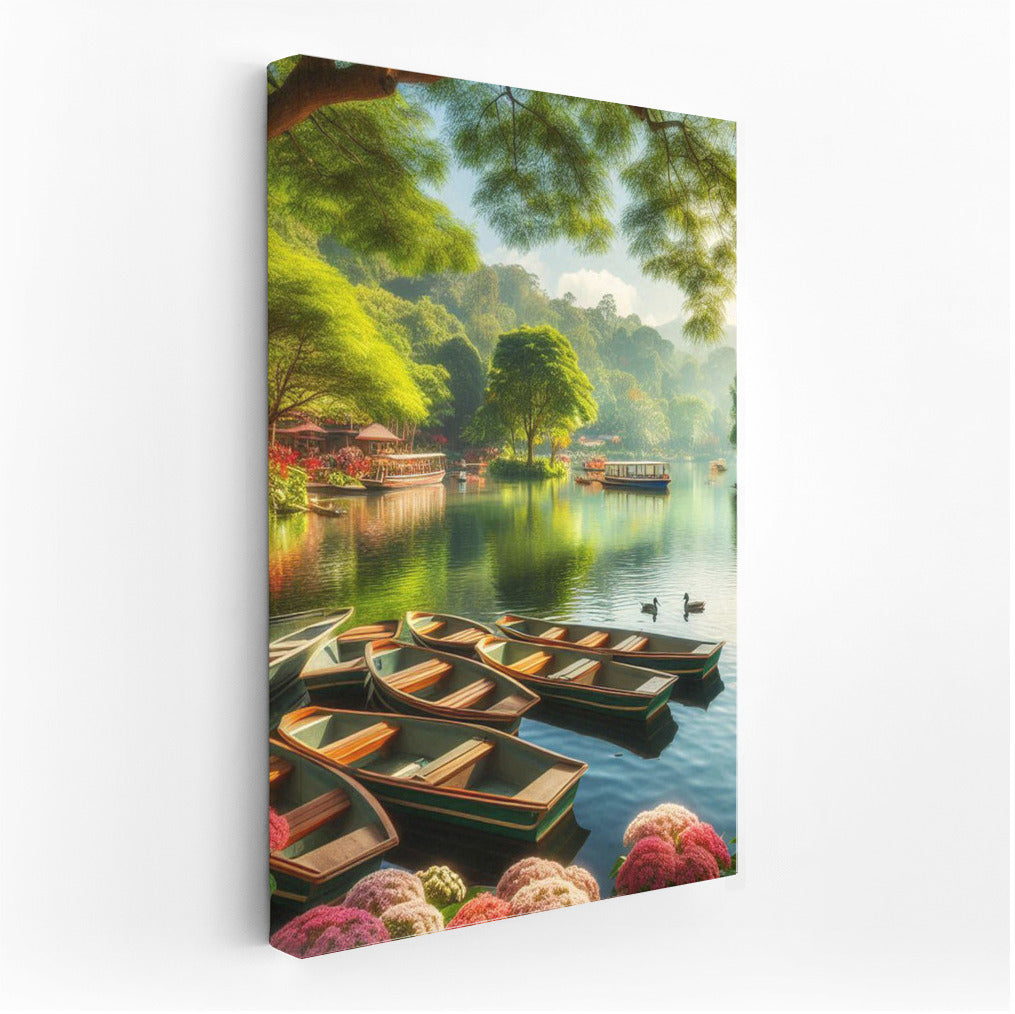 Idyll on the River: Boats in the Harmony of Nature