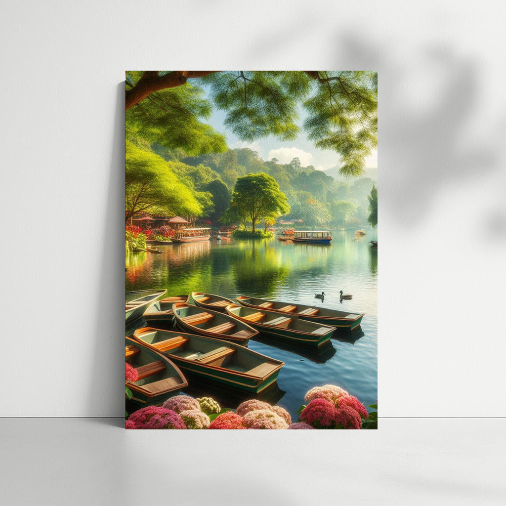 Idyll on the River: Boats in the Harmony of Nature