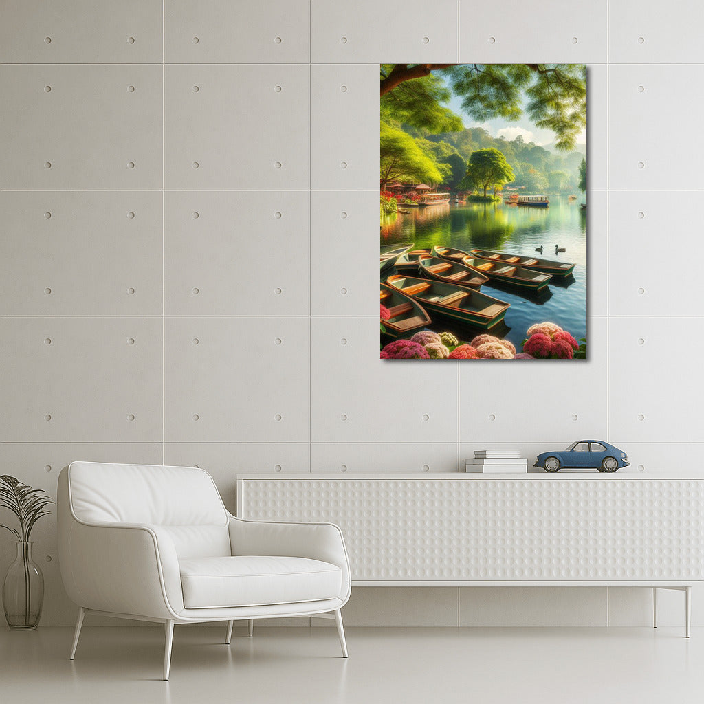 Idyll on the River: Boats in the Harmony of Nature