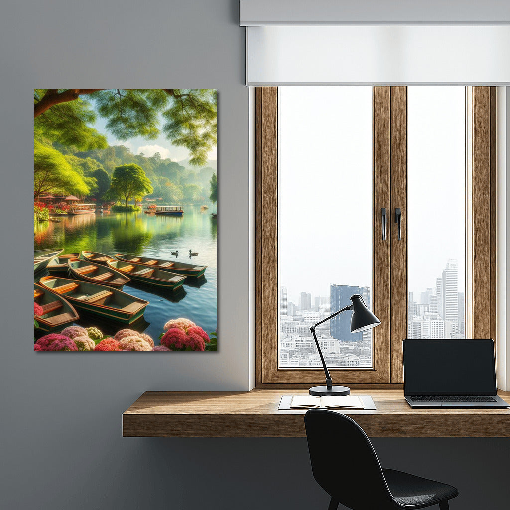 Idyll on the River: Boats in the Harmony of Nature