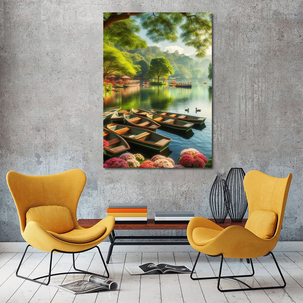 Idyll on the River: Boats in the Harmony of Nature