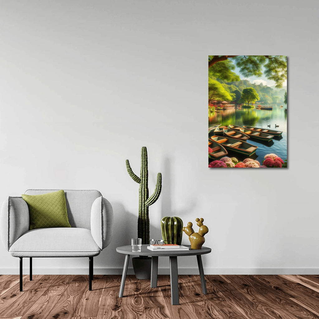 Idyll on the River: Boats in the Harmony of Nature