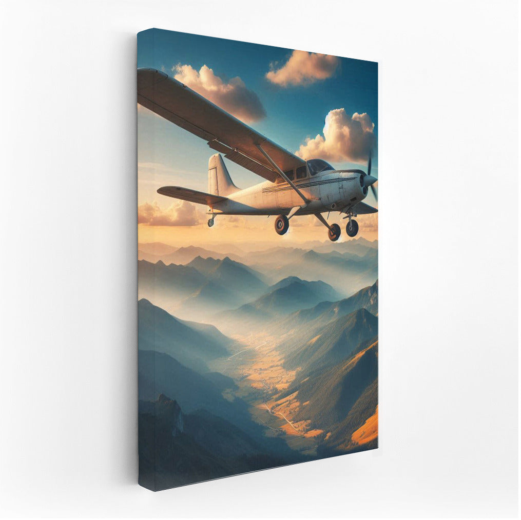 Freedom in the Clouds: Single Engine Airplane in Flight