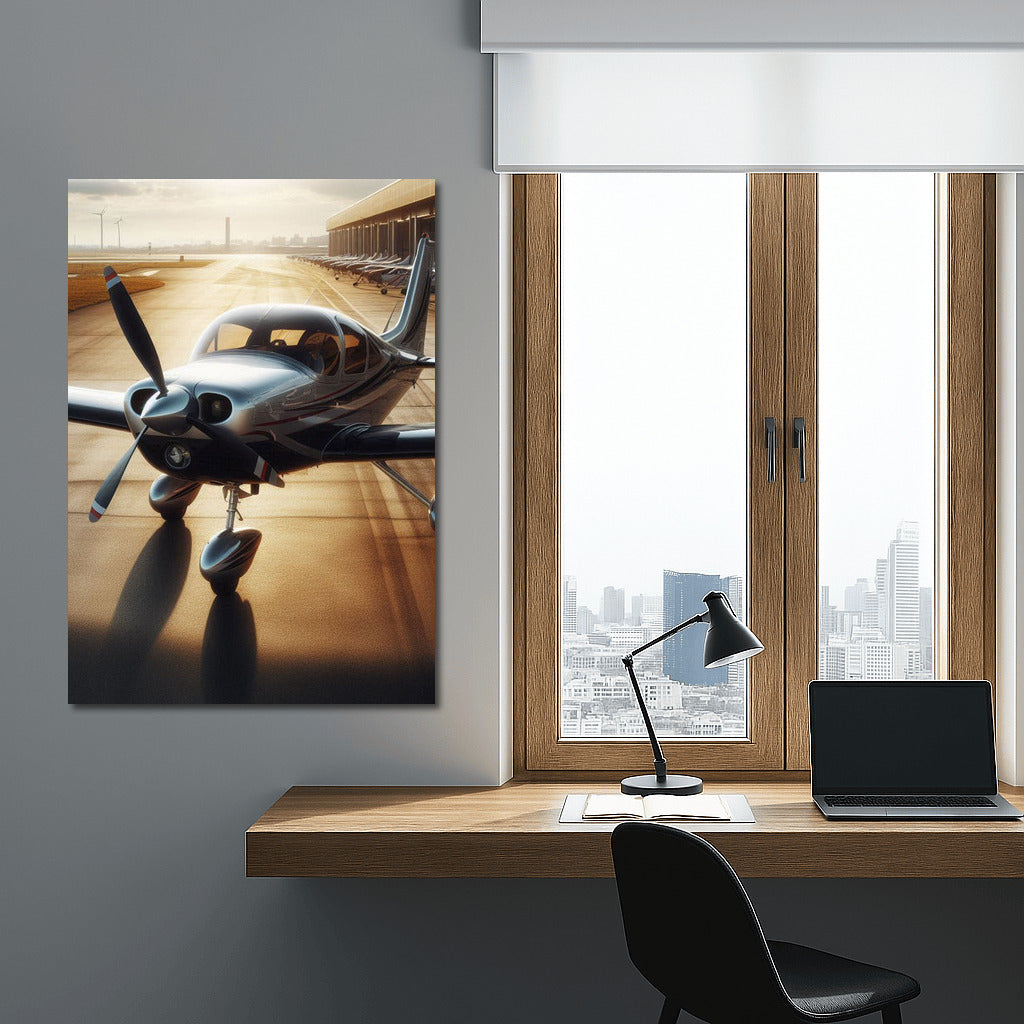 Dream Takeoff: Piston Jet on the Runway