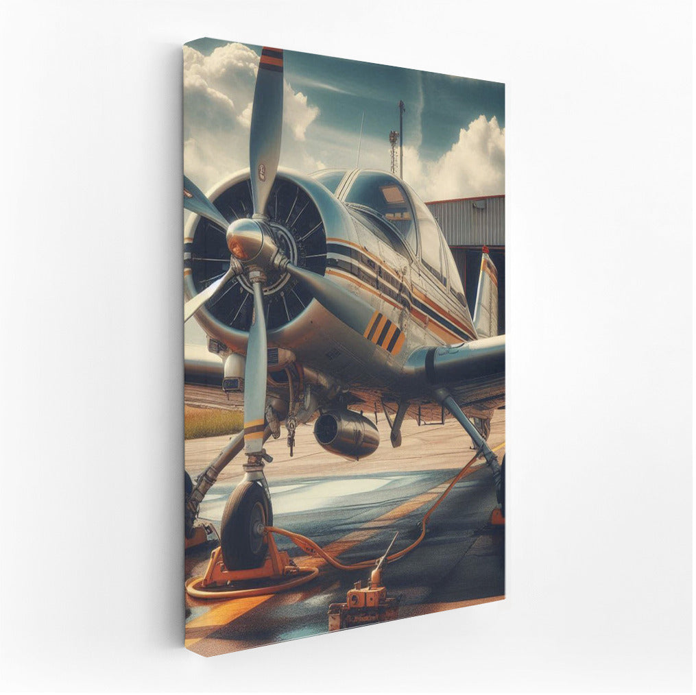 Freedom in Flight: Single Engine Airplane on the Runway