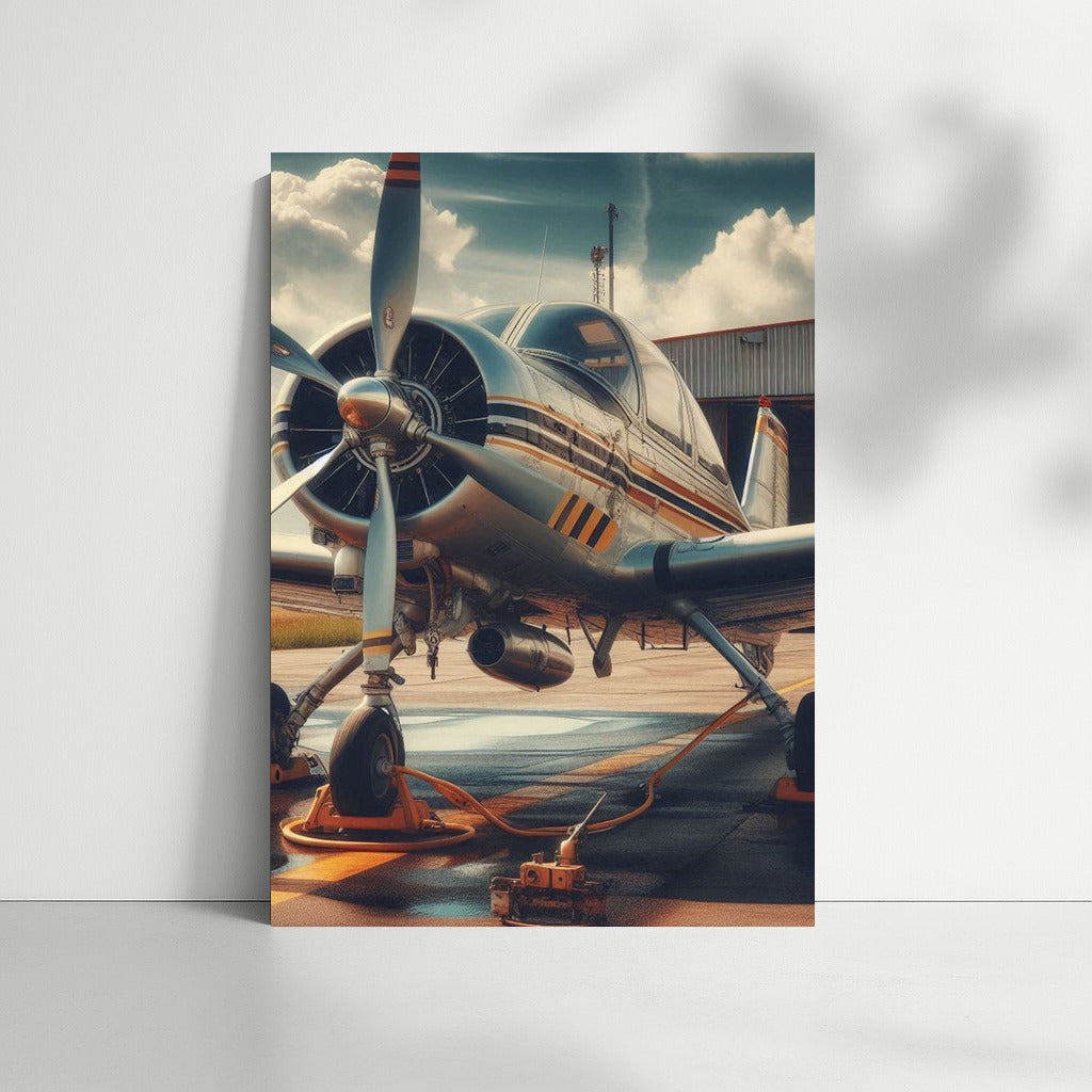 Freedom in Flight: Single Engine Airplane on the Runway