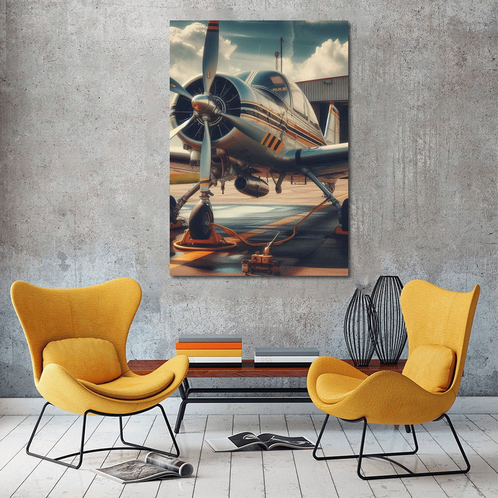 Freedom in Flight: Single Engine Airplane on the Runway