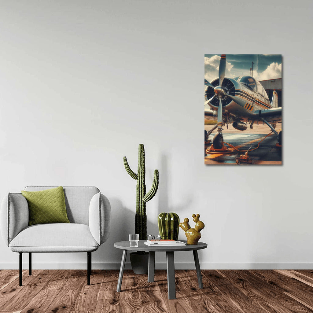 Freedom in Flight: Single Engine Airplane on the Runway