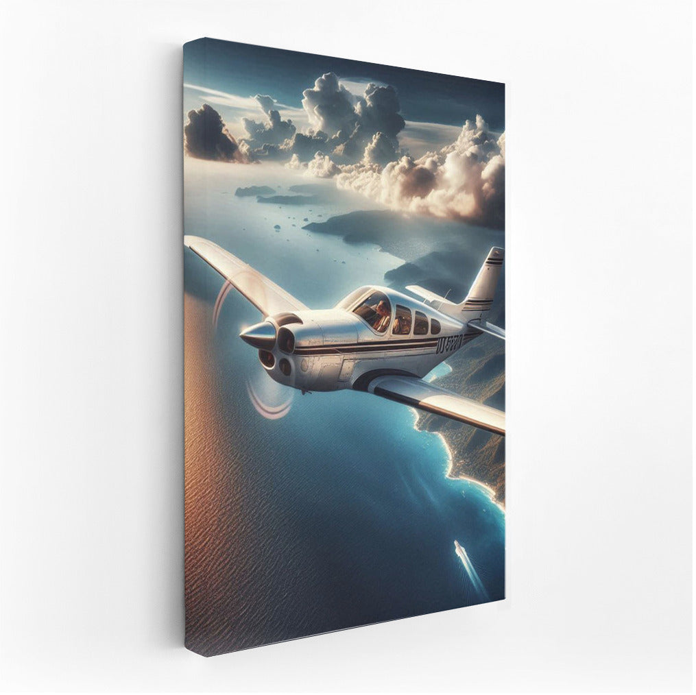 Freedom of Flight: Single-Body Airplane Over the Ocean