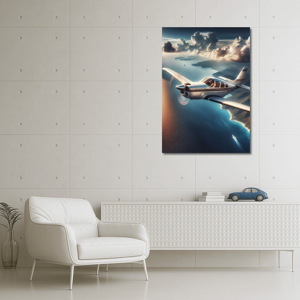 Freedom of Flight: Single-Body Airplane Over the Ocean