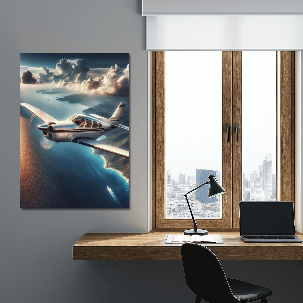 Freedom of Flight: Single-Body Airplane Over the Ocean