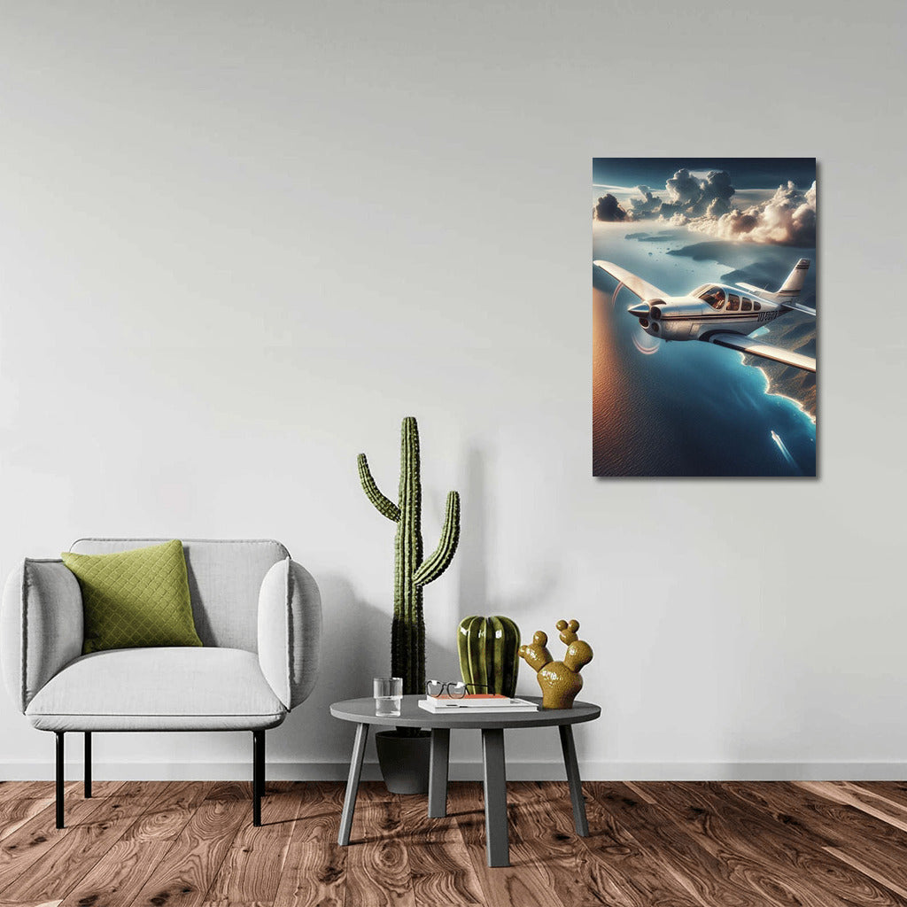 Freedom of Flight: Single-Body Airplane Over the Ocean