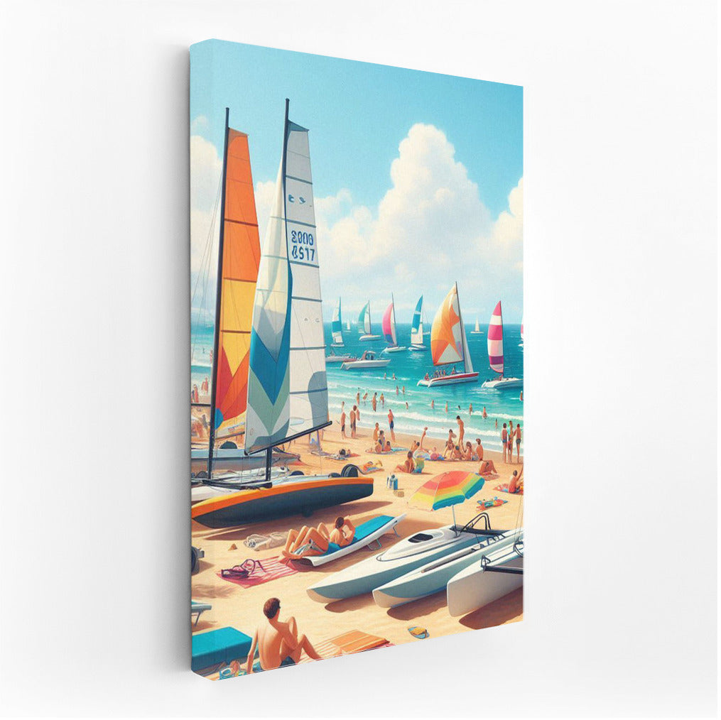 Summer Breeze: Sports Yachts on the Beach