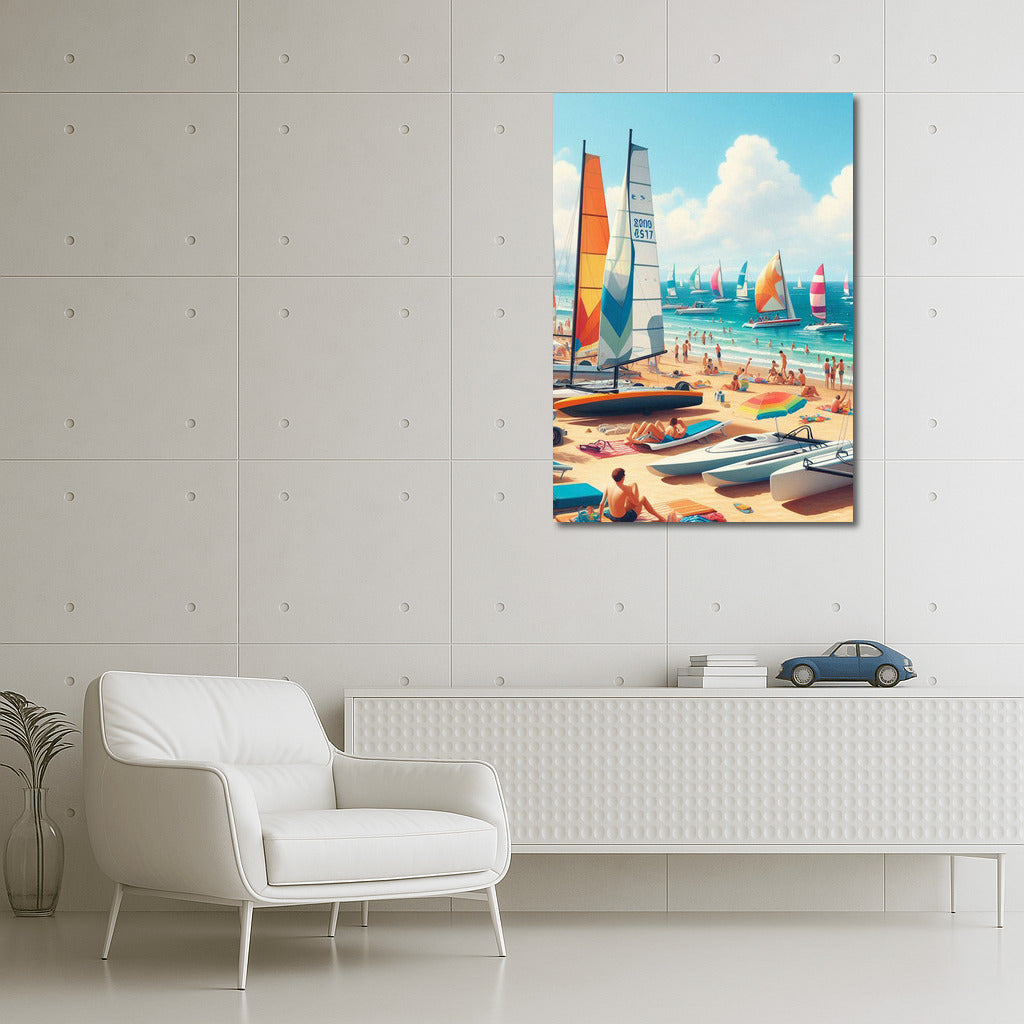 Summer Breeze: Sports Yachts on the Beach