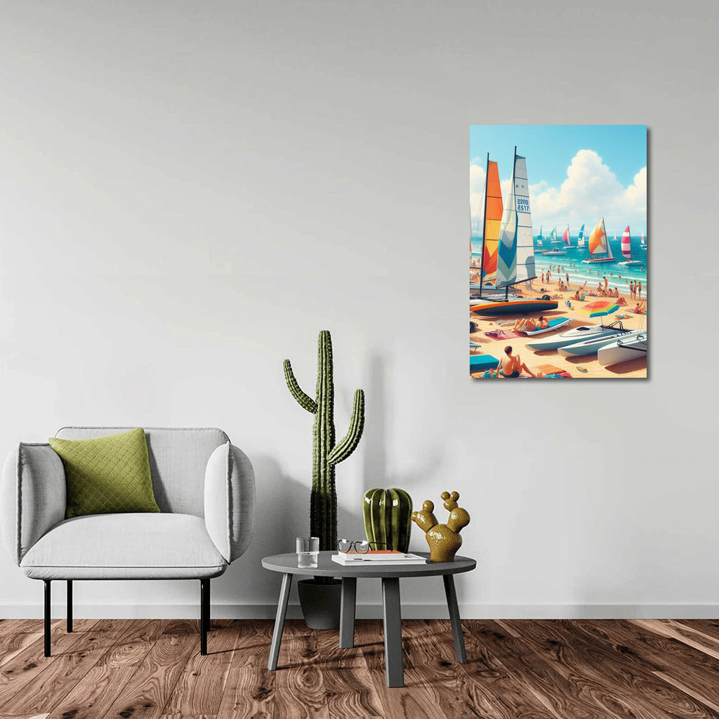 Summer Breeze: Sports Yachts on the Beach