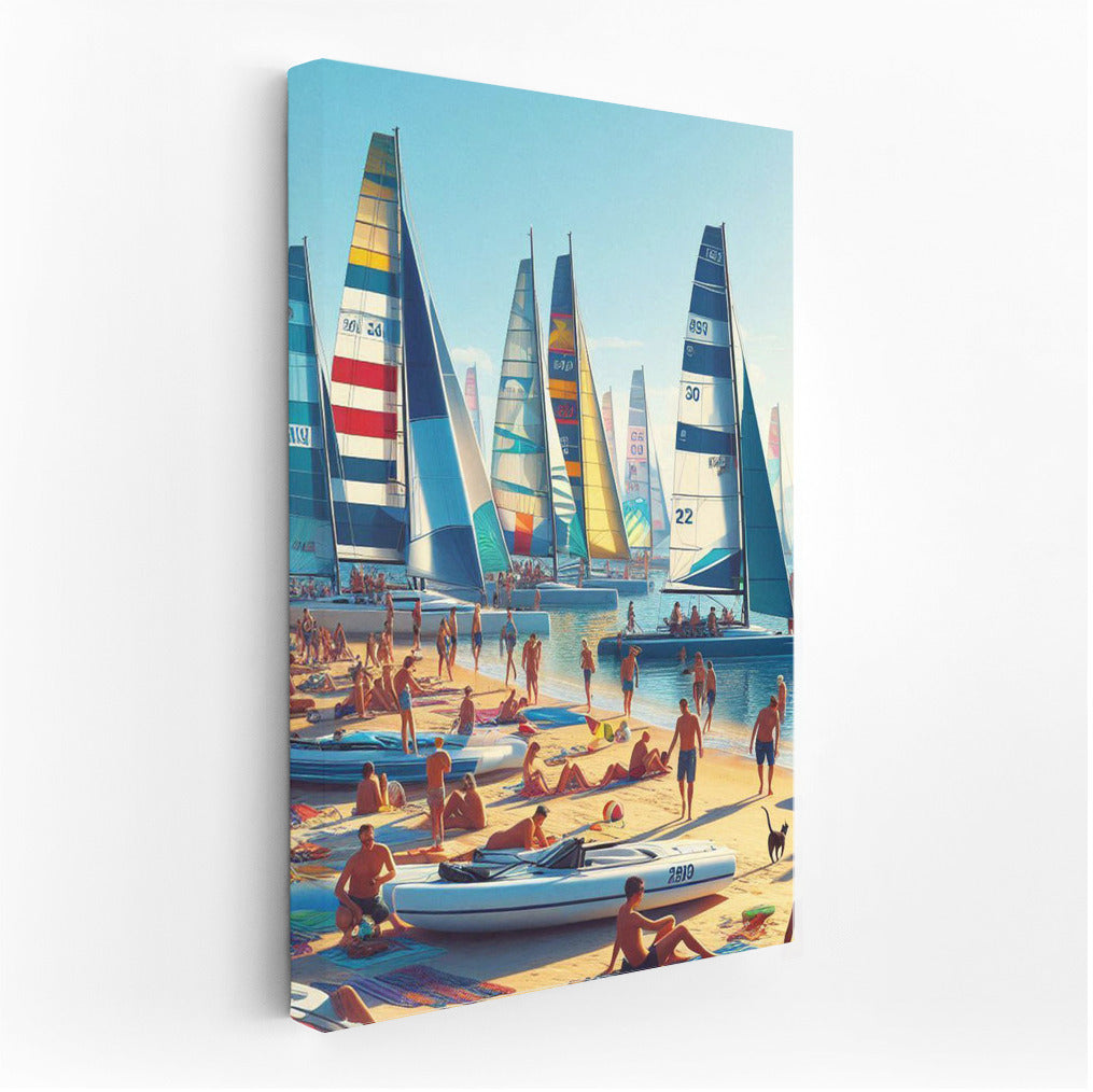 Sailboats on the Beach: Freedom and Relaxation