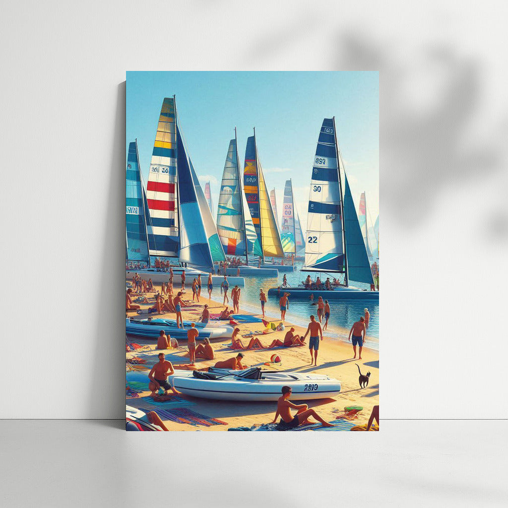 Sailboats on the Beach: Freedom and Relaxation