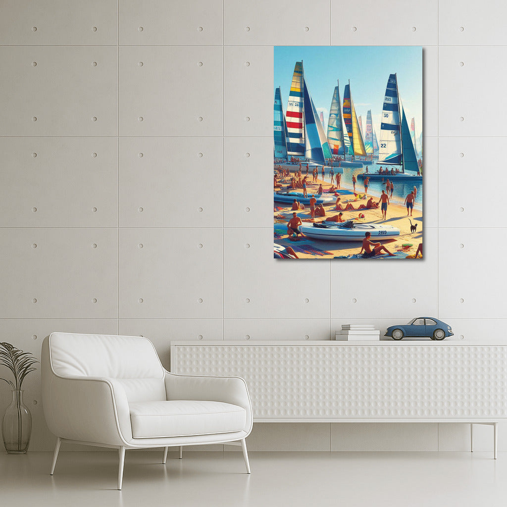 Sailboats on the Beach: Freedom and Relaxation