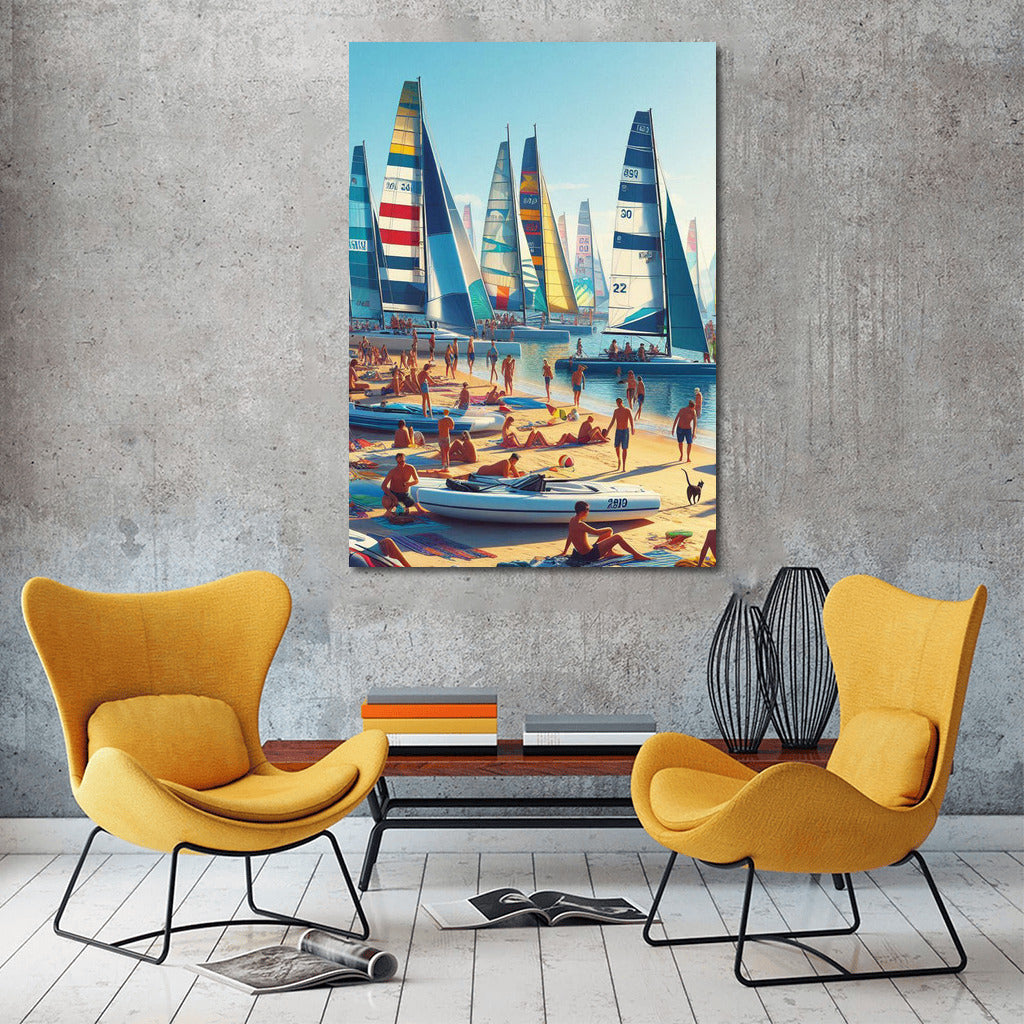 Sailboats on the Beach: Freedom and Relaxation
