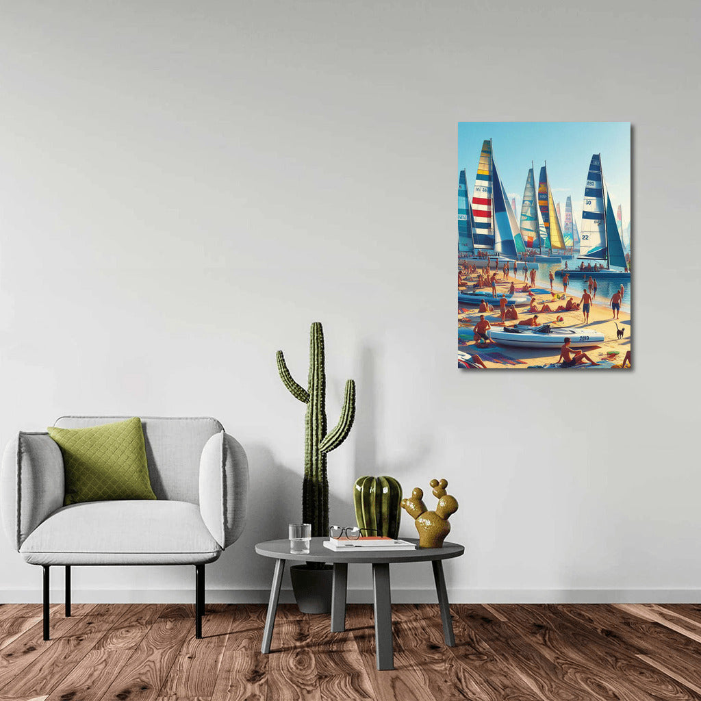 Sailboats on the Beach: Freedom and Relaxation